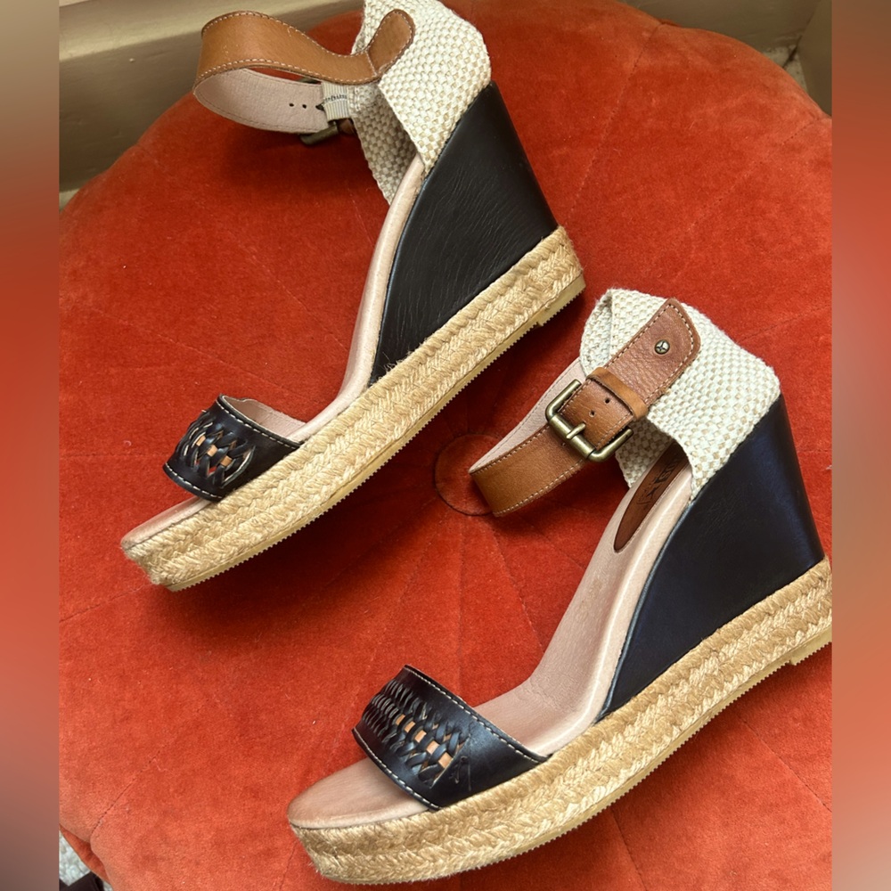 Pikolinos espadrille wedge heel sandals shoes 9.5 41